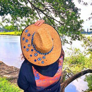 Beach Sun Hats for Women Wide Brimmed Summer Hats Foldable